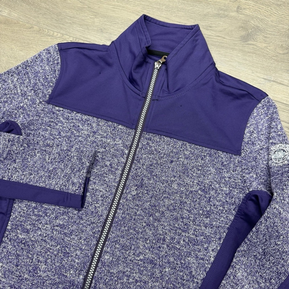 Straight Down Golf Women's Purple Full Zip Jacket Sz S Old North State Club